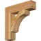 Ekena Millwork Legacy Block Rough Sawn Bracket, Western Red Cedar, 4"W x 18"D x 18"H BKT04X18X18LEC05RWR - alternate 1